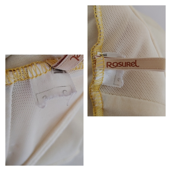 Rasurel Swimsuit One Piece Size Small Yellow Abstract Print - Picture 14 of 14